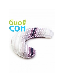 Подушка для беременных  БиоСон "C", цвет Сиреневые полоски
