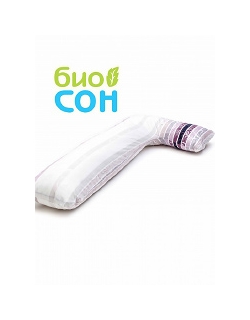 Подушка для беременных  БиоСон "Г", цвет Сиреневые полоски