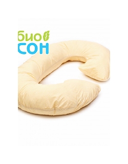 Подушка для беременных  БиоСон "Рогалик", цвет Бежевая клетка