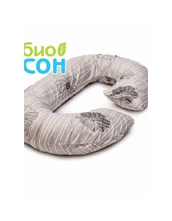Подушка для беременных  БиоСон "Рогалик", цвет Узор - цветы 2