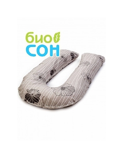 Подушка для беременных  БиоСон "U", цвет Узор - цветы 2