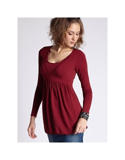 Топ Mothers en Vogue Coco Ono, гранатовый