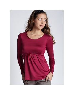 Топ для кормления Mothers en Vogue Must Have Crew-Neck, вишневый