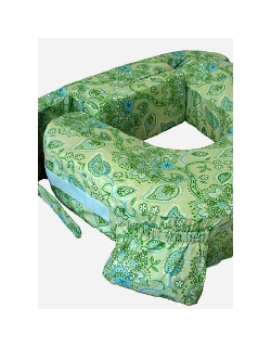 Подушка для кормления двойни "Зеленые огурцы"