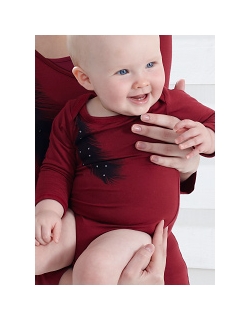 Боди Mothers en Vogue Plume & Feather детский, малиновый