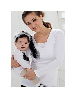 Топ для кормления Mothers en Vogue Plume & Feather, белый