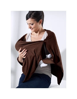 Пончо для кормления Mothers en Vogue из бамбука, шоколад