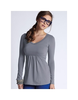 Топ для кормления Mothers en Vogue Must Have V-Neck, серый