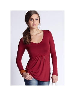 Топ для кормления Mothers en Vogue Must Have V-Neck, малиновый