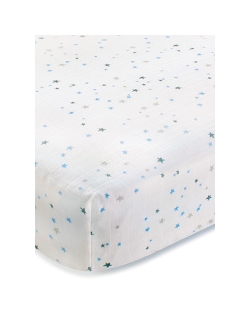 Aden&Anais простынка на матрас Night Sky - Starburst (ночное небо - вспышка)