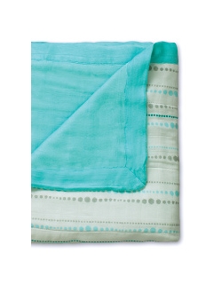 Aden&Anais одеяло бамбуковое, Azure-Aqua (аква)