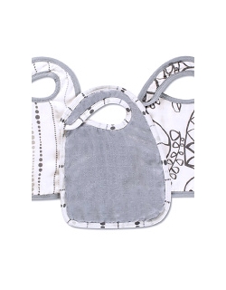 Aden&Anais набор 3 бамбуковых слюнявчиков, Moonlight (лунный свет)