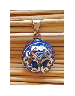 Мексиканский бола Дерево с сердцем (синий)