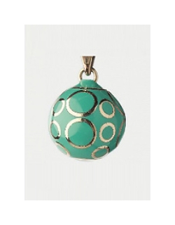 Мексиканский бола Бирюзовый с орнаментом кружочки