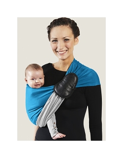 Слинг с кольцами JPMBB трикотажный, цвет " светло-серый-голубой"