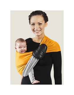 Слинг с кольцами JPMBB трикотажный, цвет " светло-серый-манго"