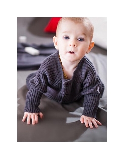 KoCoi Комбинезон детский из шерсти мериноса, графит (термобелье)