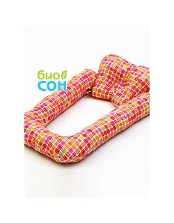 Подушка для новорожденных BabySleep (ограничитель) "Квадратики"