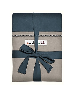 Слинг-шарф JPMBB трикотажный, цвет "морская волна-светло-серый"