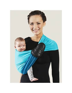 Слинг с кольцами JPMBB трикотажный, цвет "голубой - бирюза"