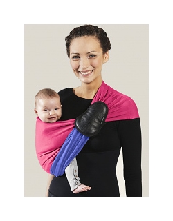 Слинг с кольцами JPMBB трикотажный, цвет "ирис - фуксия"