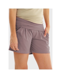 Шорты для беременных и кормящих Mothers en Vogue Jersey Knit, цвет серо-бежевый