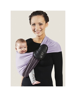 Слинг с кольцами JPMBB трикотажный, цвет "лавандовый - коричневый"