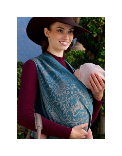 Слинг-шарф Diva Milano, Barocco Lions Petrel со льном