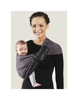 Слинг с кольцами JPMBB трикотажный, цвет "антрацит - коричневый"