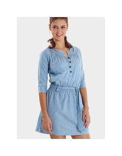 Платье-туника для кормящих Mothers en Vogue "Weekend Shirtdress", голубой (Chambray)