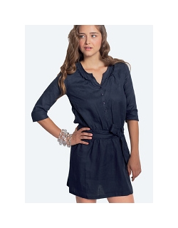 Платье-туника для кормящих "Weekend Shirtdress", темно-синий