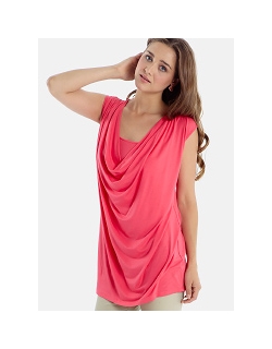 Туника для кормления Mothers en Vogue "Soft Drape", цвет розовый