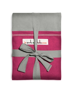 Слинг-шарф JPMBB трикотажный, цвет "светло-серый - фуксия"