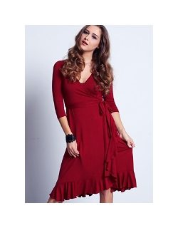 Платье Mothers en Vogue "Flamenco Wrap", гранатовый