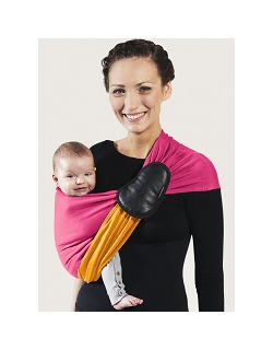 Слинг с кольцами JPMBB трикотажный, цвет "манго-фуксия"