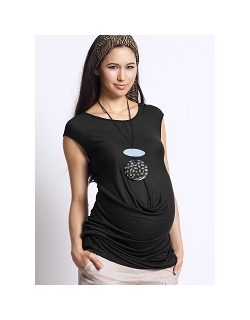 Туника для беременных Mothers en Vogue "Front Drop Formation", цвет черный