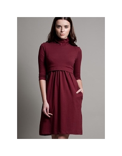 Платье DOTE "Skater", цвет бургунди