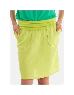 Юбка для беременных и родивших Mothers en Vogue Linen Utility, зеленый