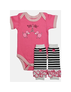 Комплект для новорожденного Babylegs гетры и боди "French Twist"