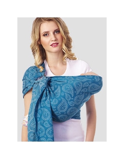 Слинг с кольцами Mum's Era "Пейсли", индиго