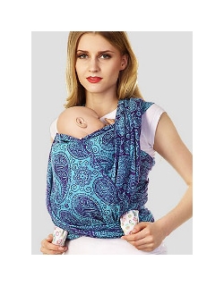 Слинг-шарф Mum's Era "Paisley Blueberry", фиолетовый