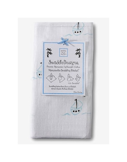 Пеленка детская тонкая SwaddleDesigns Маркизет Blue Sail Boats