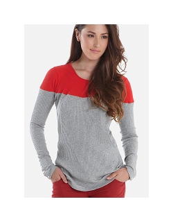 Туника для кормления Mothers en Vogue Colourblock, серый-красный