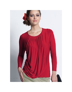 Топ для кормления Mothers en Vogue "Goddess Drape", красный (Rouge)