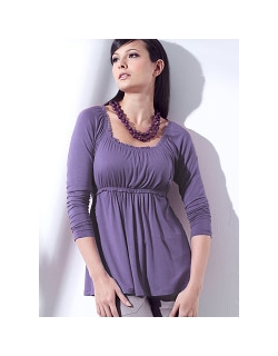 Топ для кормления Mothers en Vogue Olena Babydoll, сиреневый (Purple Ash)