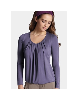 Топ для кормления Mothers en Vogue Slouchy Pleated LS, сиреневый (Purple Ash)