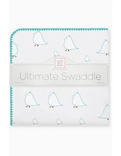 Фланелевая пеленка для новорожденного SwaddleDesigns SeaCrystal Chickies
