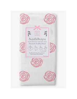 Пеленка детская тонкая SwaddleDesigns Маркизет Pink Rose