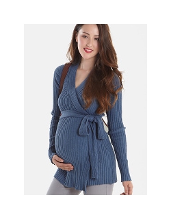 Кардиган для кормящих Beck's Faux, голубой