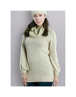 Свитер для кормящих Funnel Turtle-Neck, Cashew